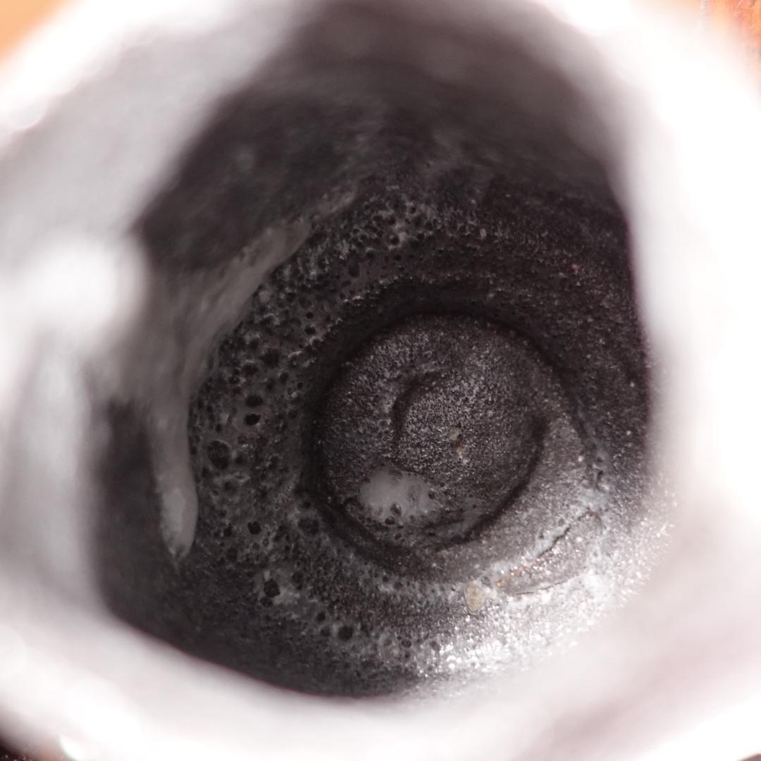 市川透 秀逸作 黒揚ぐい呑 酒呑 共箱