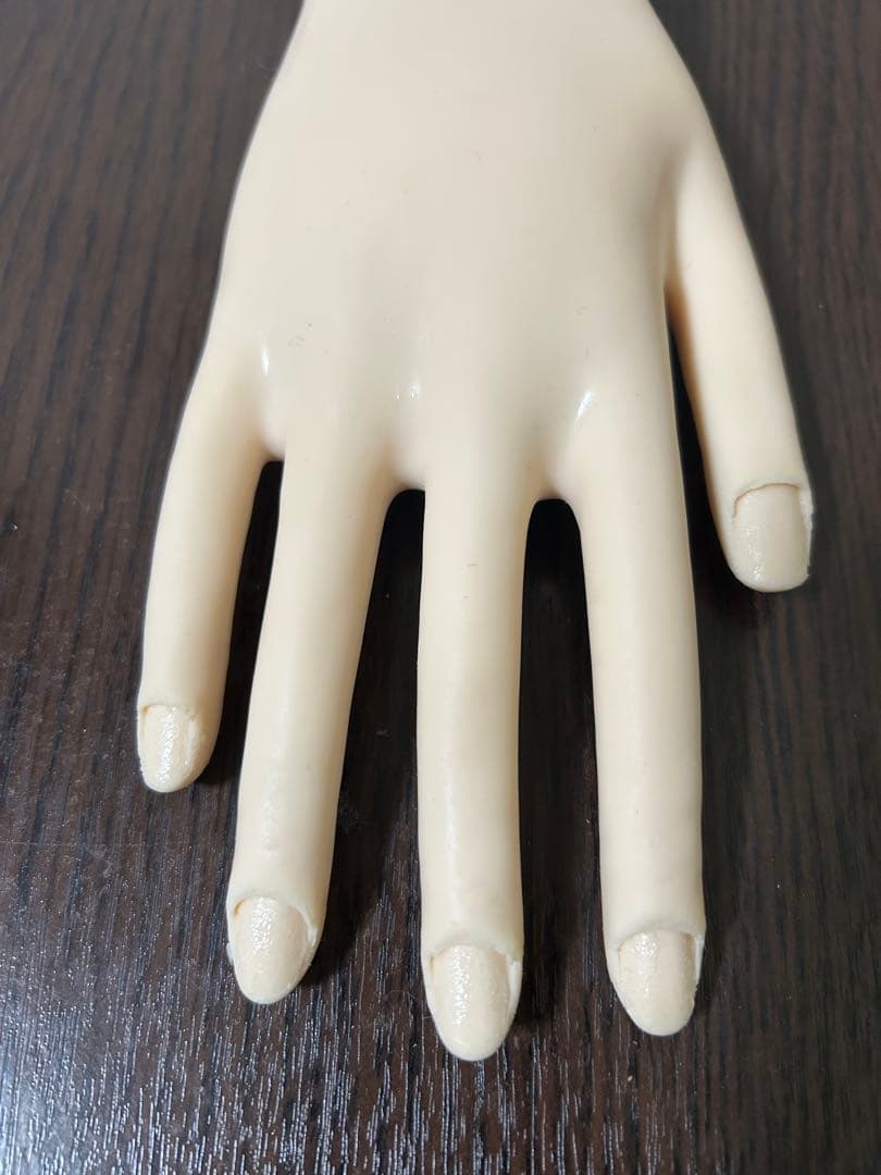 認定モデルハンド　本番用　骨折無し　専用チップ、キューティクルシールセット