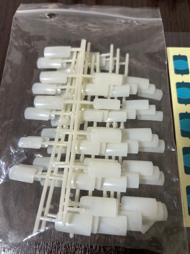 認定モデルハンド　本番用　骨折無し　専用チップ、キューティクルシールセット