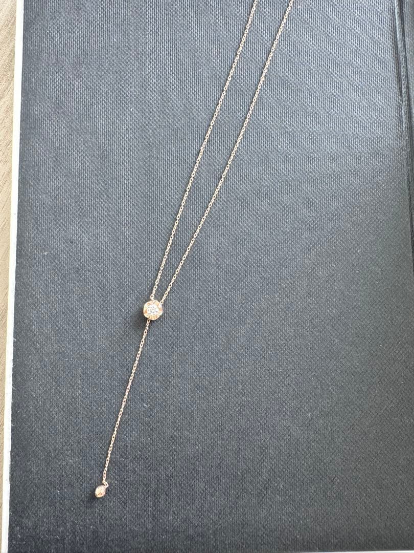 FOREVERMARK ダイヤモンド ロングネックレスピンクゴールド