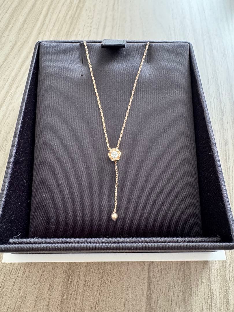 FOREVERMARK ダイヤモンド ロングネックレスピンクゴールド