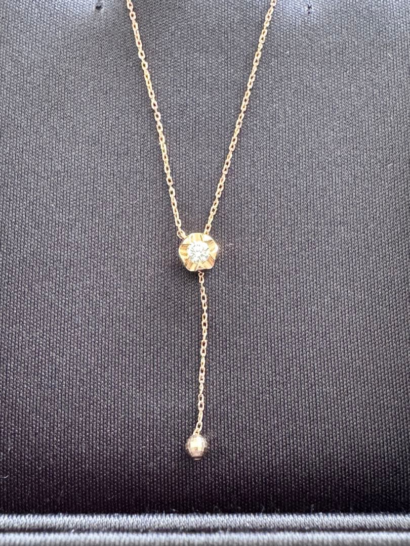 FOREVERMARK ダイヤモンド ロングネックレスピンクゴールド