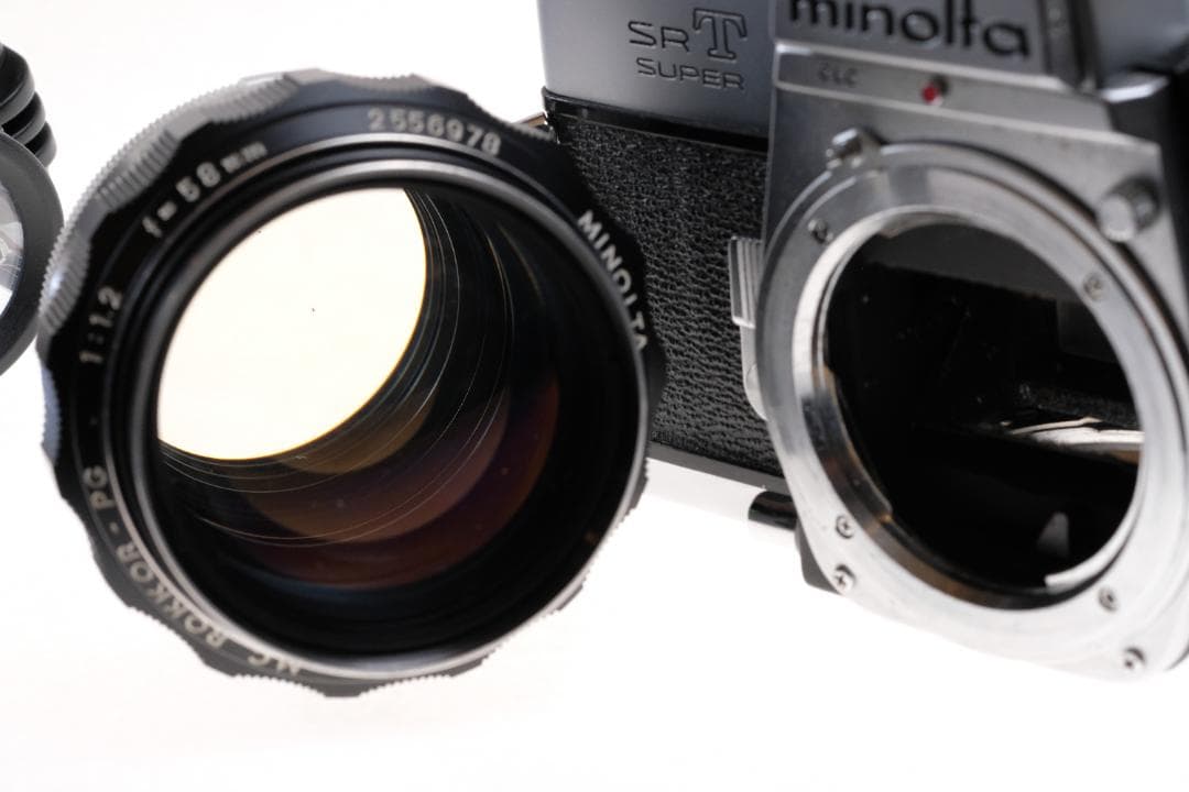 露出計OK ミノルタ SR-T SUPER + 58mm F1.2 難あり作例付