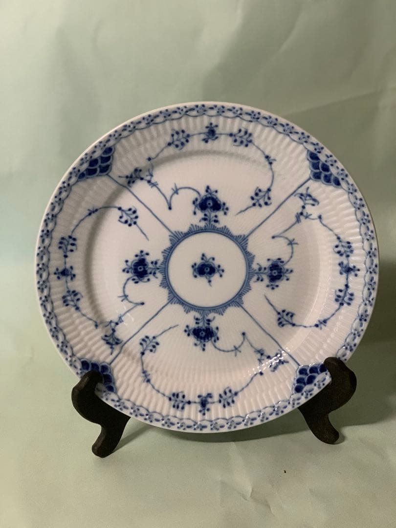 はたこ、ブルーフルーテッドハーフレースシリーズ7点セット