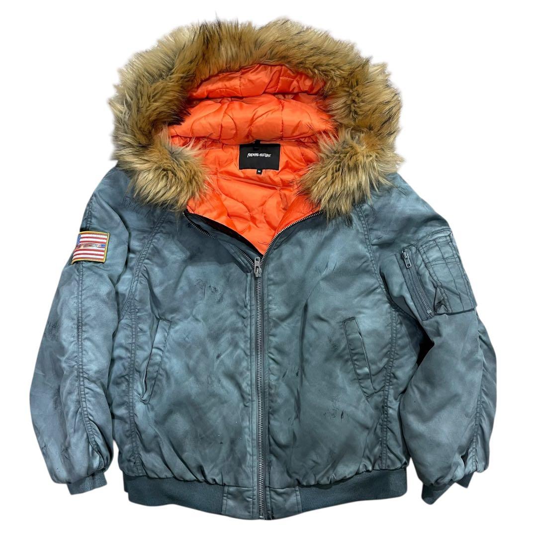 ジャケット・アウター FUCKING AWESOME SAVIE HOODED BOMBER