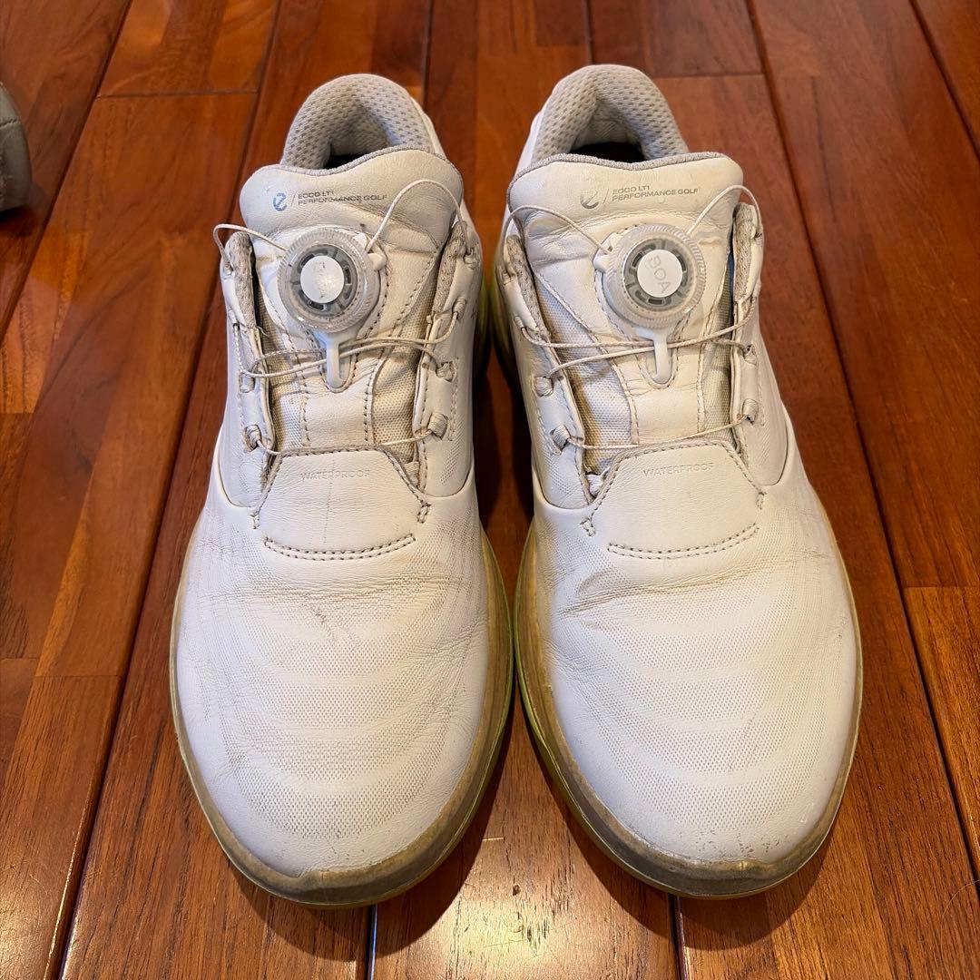 ECCO ゴルフシューズ BOAフィット ホワイト