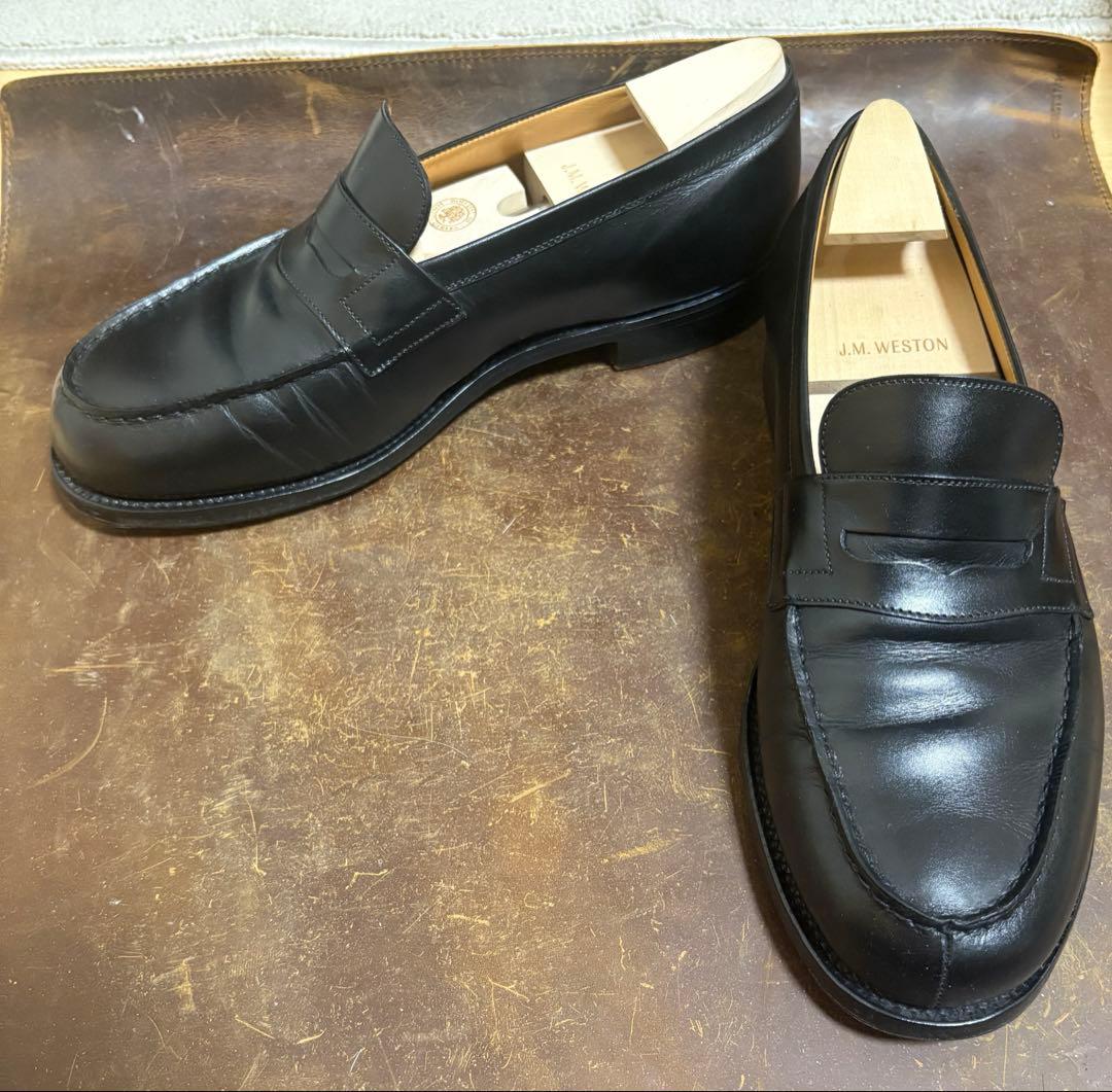 jm weston 180 ブラック　6/D シューツリー付き