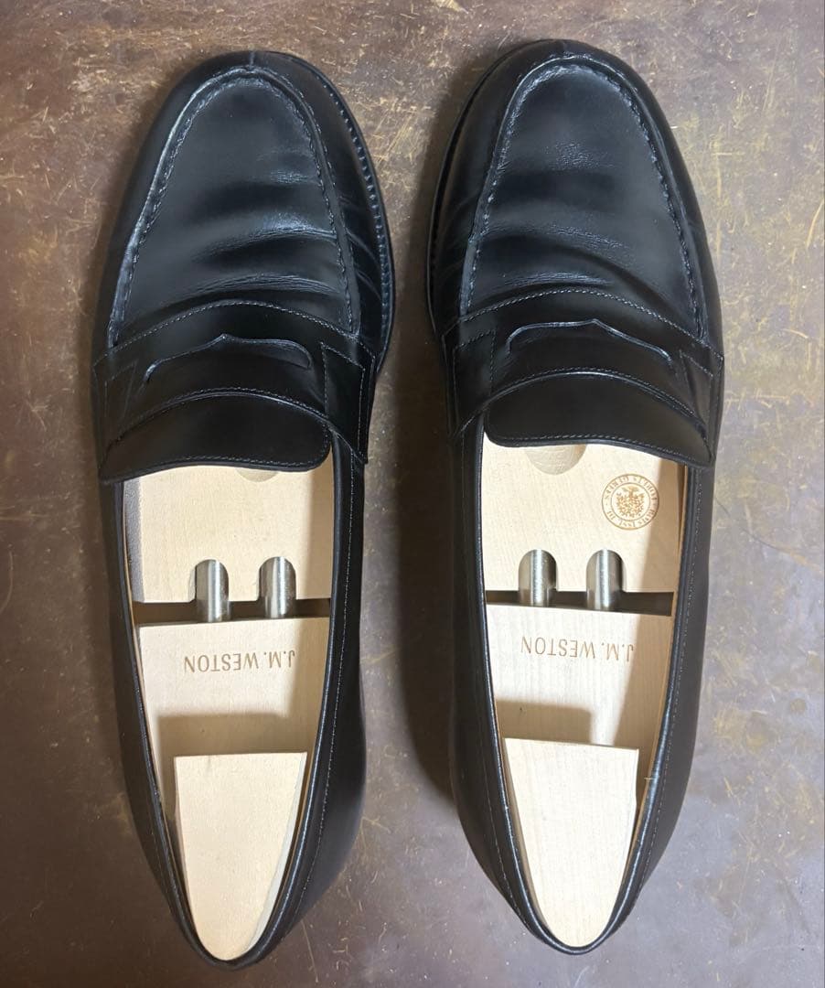 jm weston 180 ブラック　6/D シューツリー付き