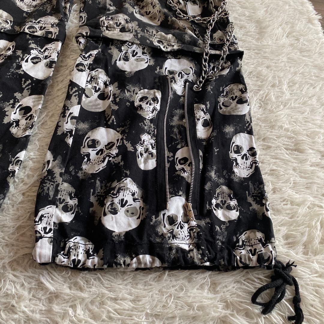 とむtrip nyc スカル パンツ　XS チェーン