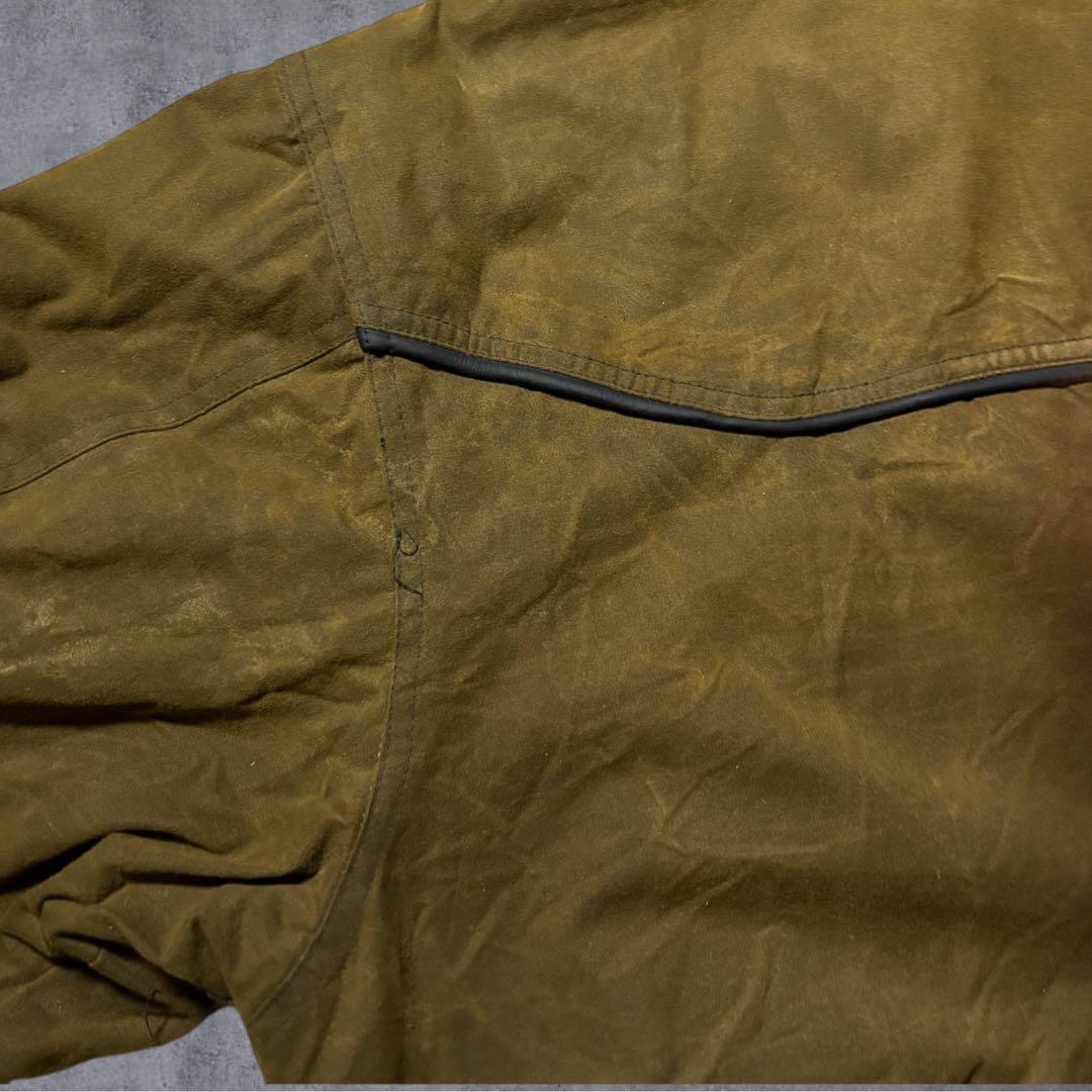 00sOUTBACK T オイルドジャケット襟レザー XL