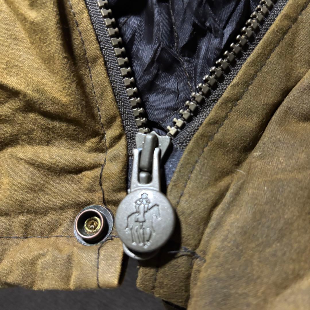 00sOUTBACK T オイルドジャケット襟レザー XL