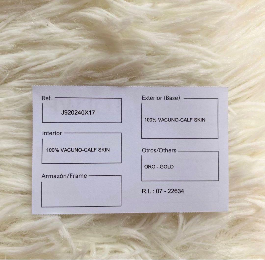 LOEWE ロエベ アナグラム レザー ブレスレット ブラック ゴールド カーフ