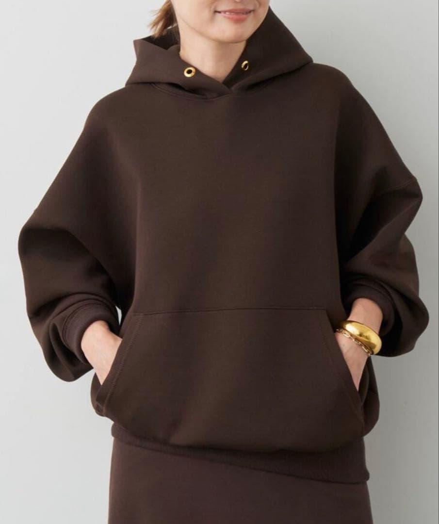 Deuxieme Classe Oversized Hoodie ブラウン