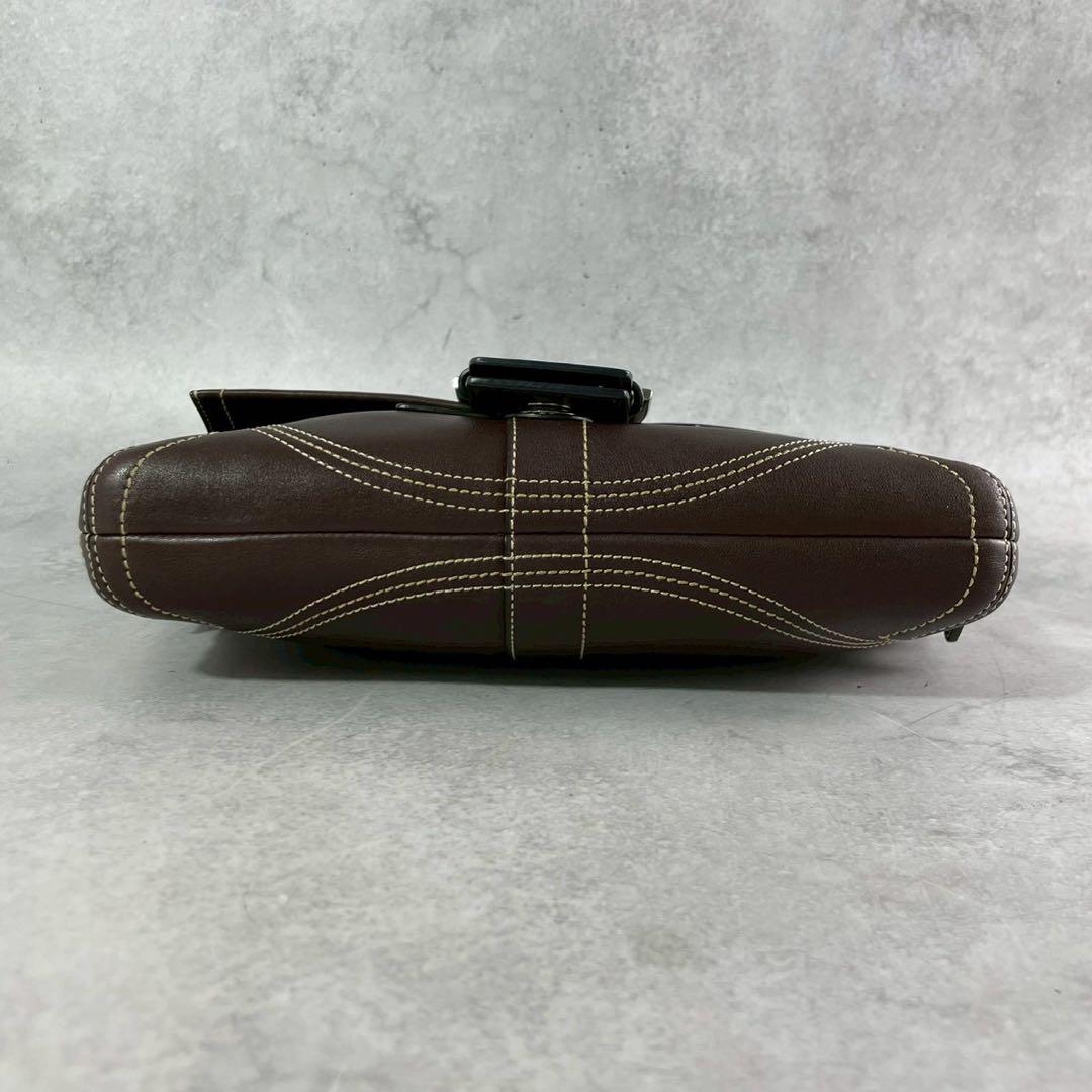 座日✨ COACH ソーホー ワンショルダーバッグ 茶色 レザー