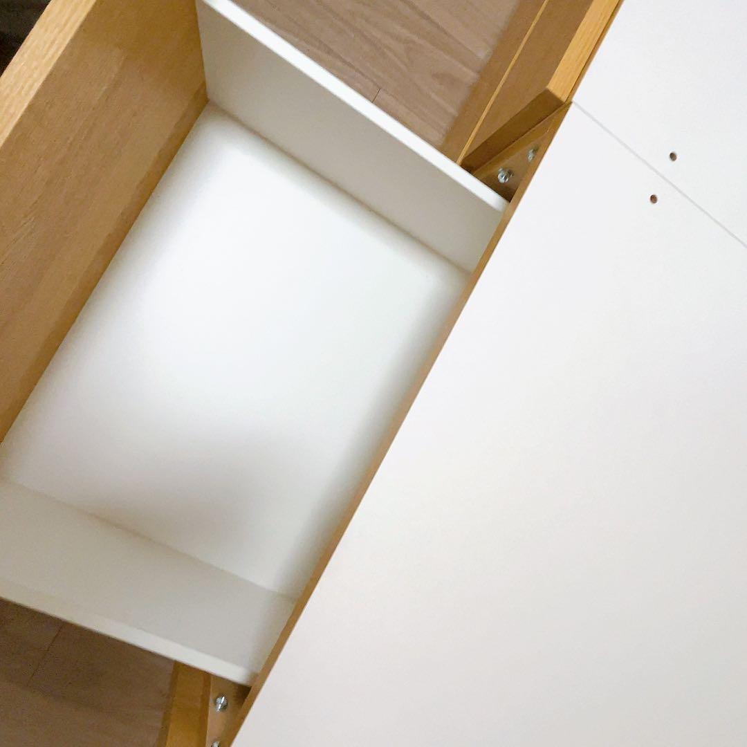 ゆです。ニトリ木製シングルベッド 引き出し収納付き　美品です！