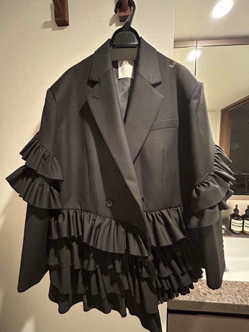 ジャケット・アウター clane FRILLED TAILORED JACKET