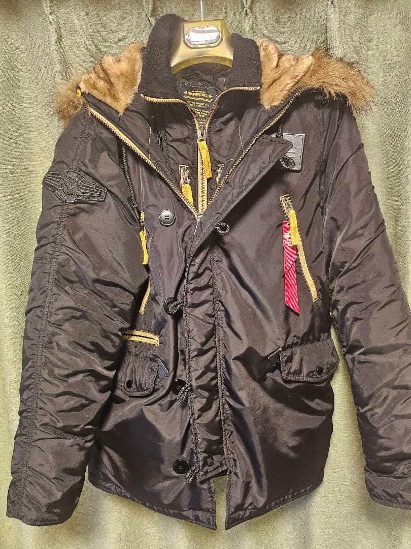 ALPHA N3B アルファ ×エドウィン　カラー：黒×黄　Lサイズ