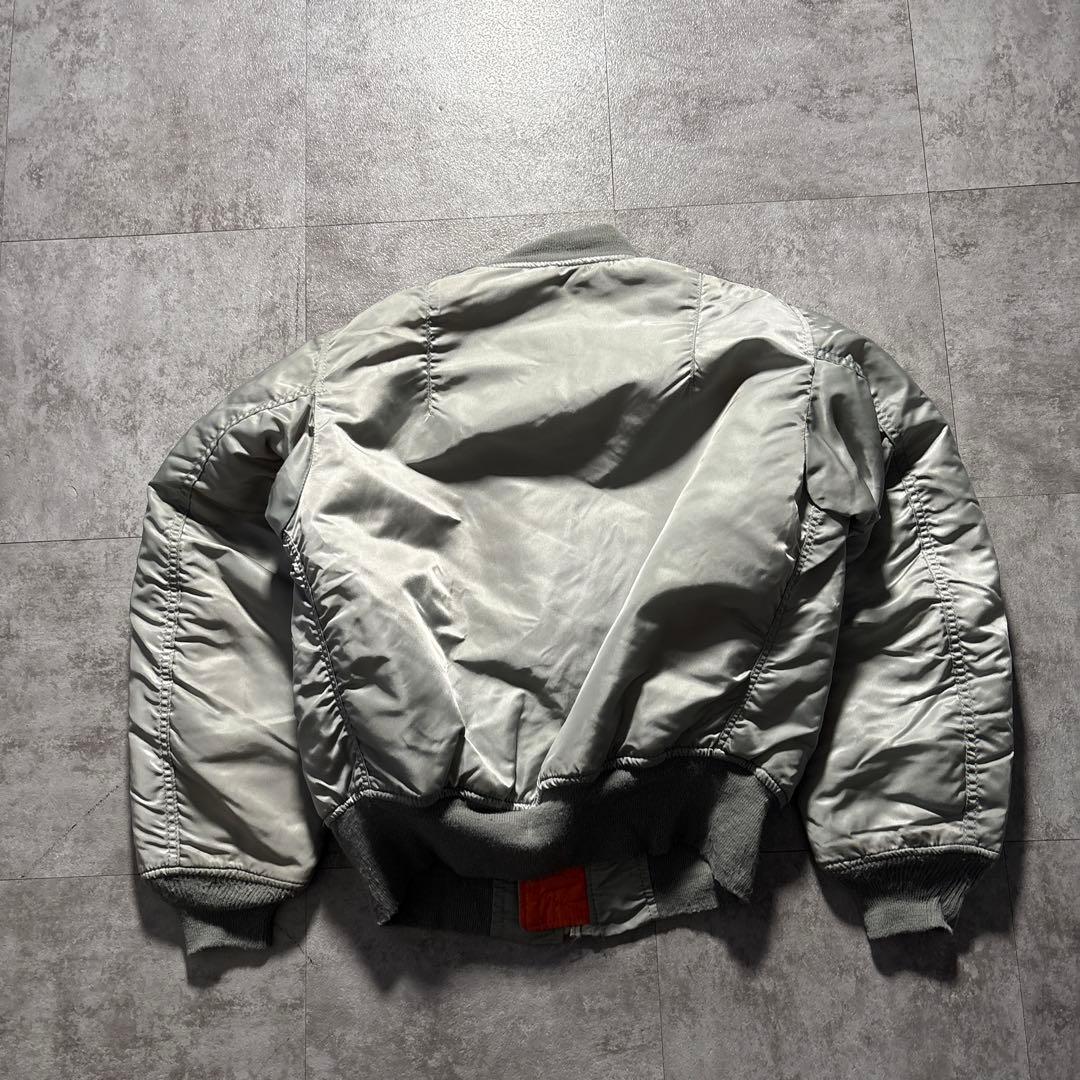 超希少色　シルバーグレー　80s alpha ma-1 flight jacke