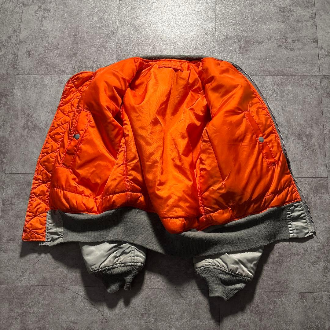 超希少色　シルバーグレー　80s alpha ma-1 flight jacke