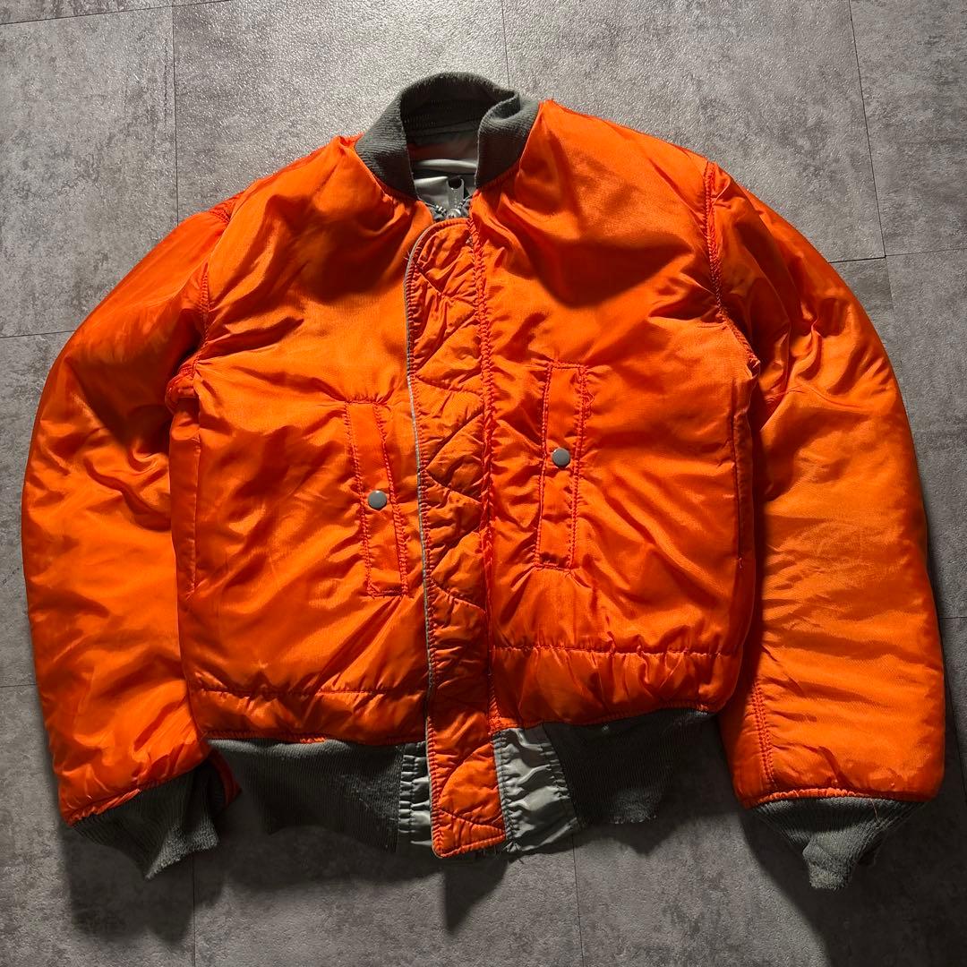 超希少色　シルバーグレー　80s alpha ma-1 flight jacke