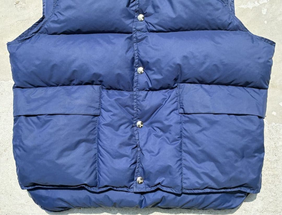 希少 60〜70's LL Bean 筆記体 ダウンベスト ブルー L