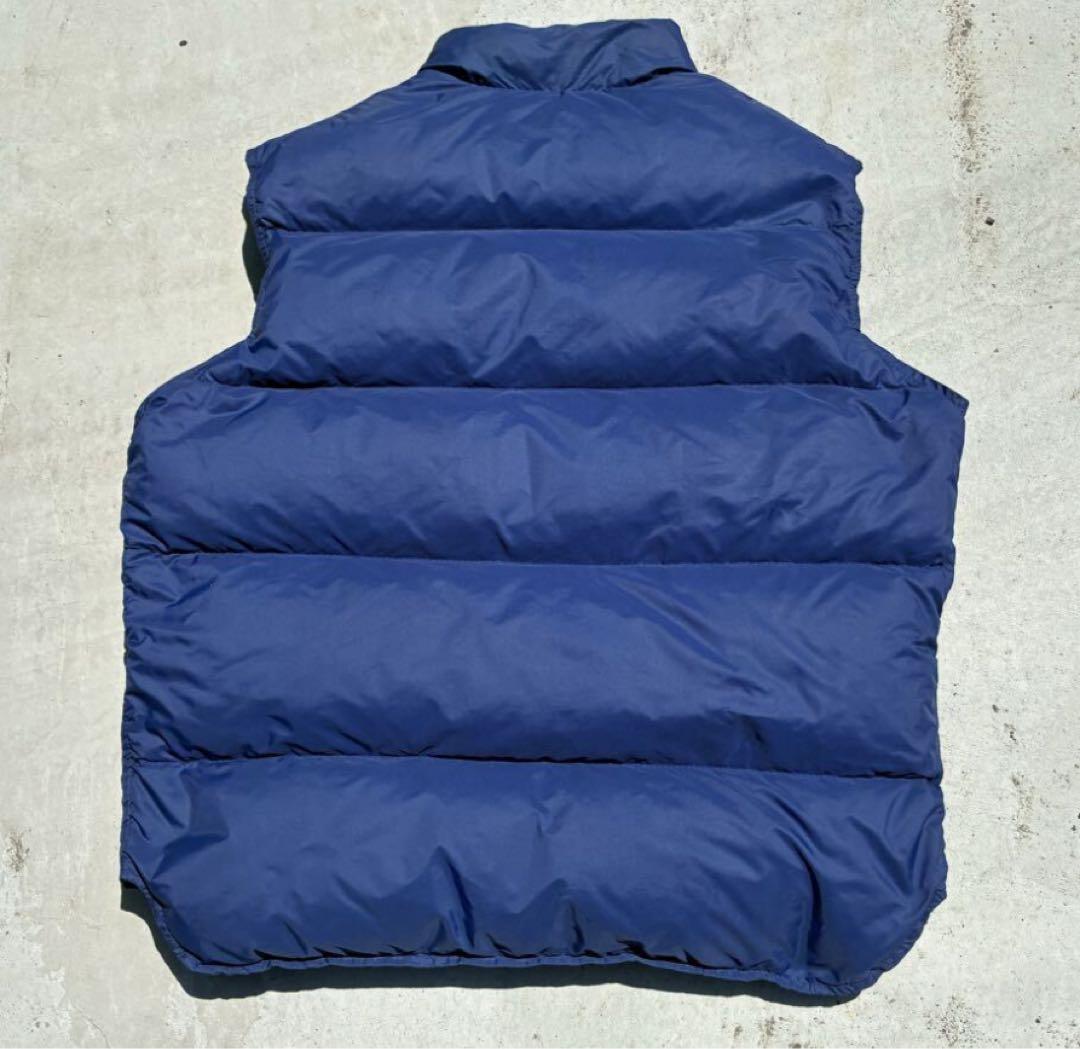 希少 60〜70's LL Bean 筆記体 ダウンベスト ブルー L