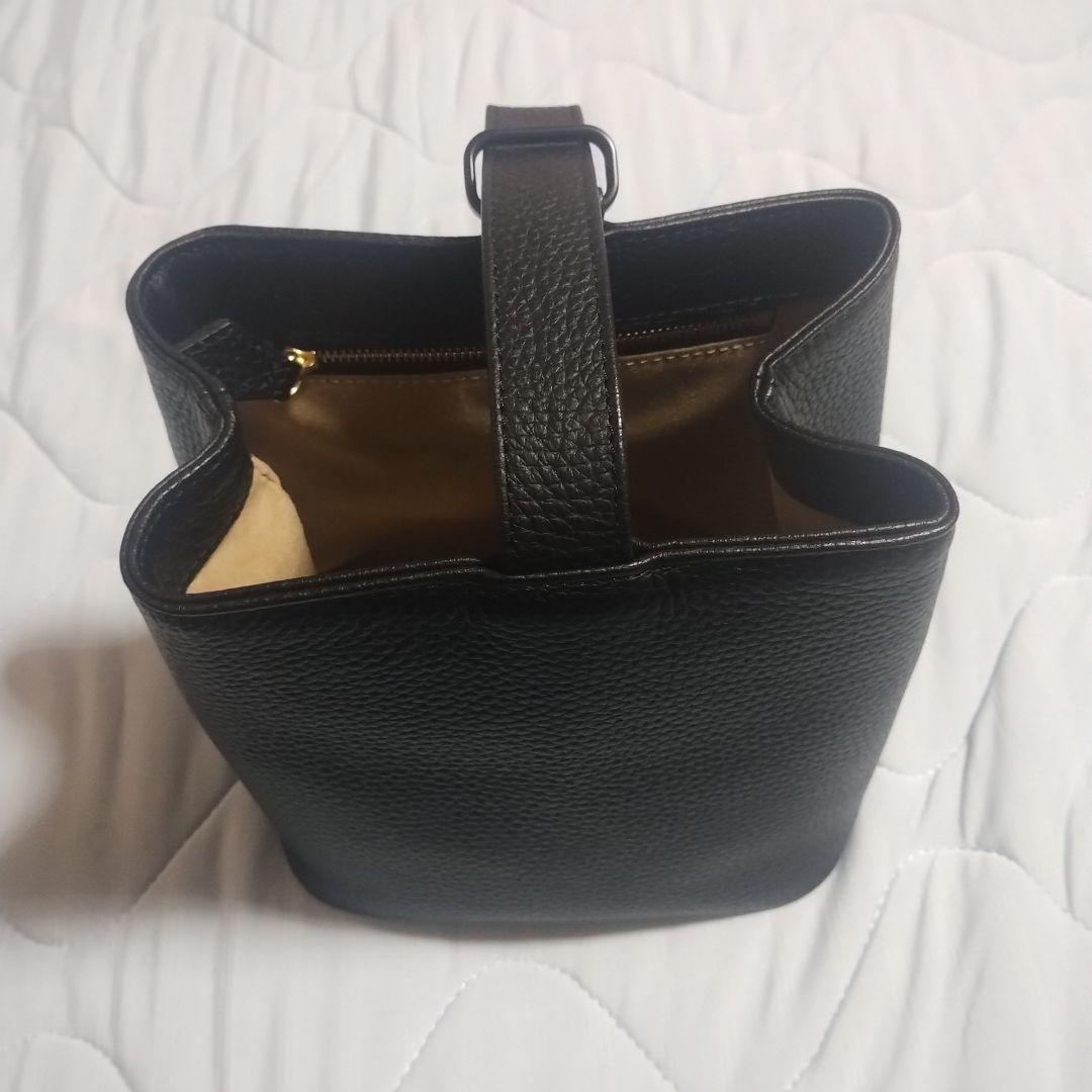 Hushtug巾着レザーバッグ　美品