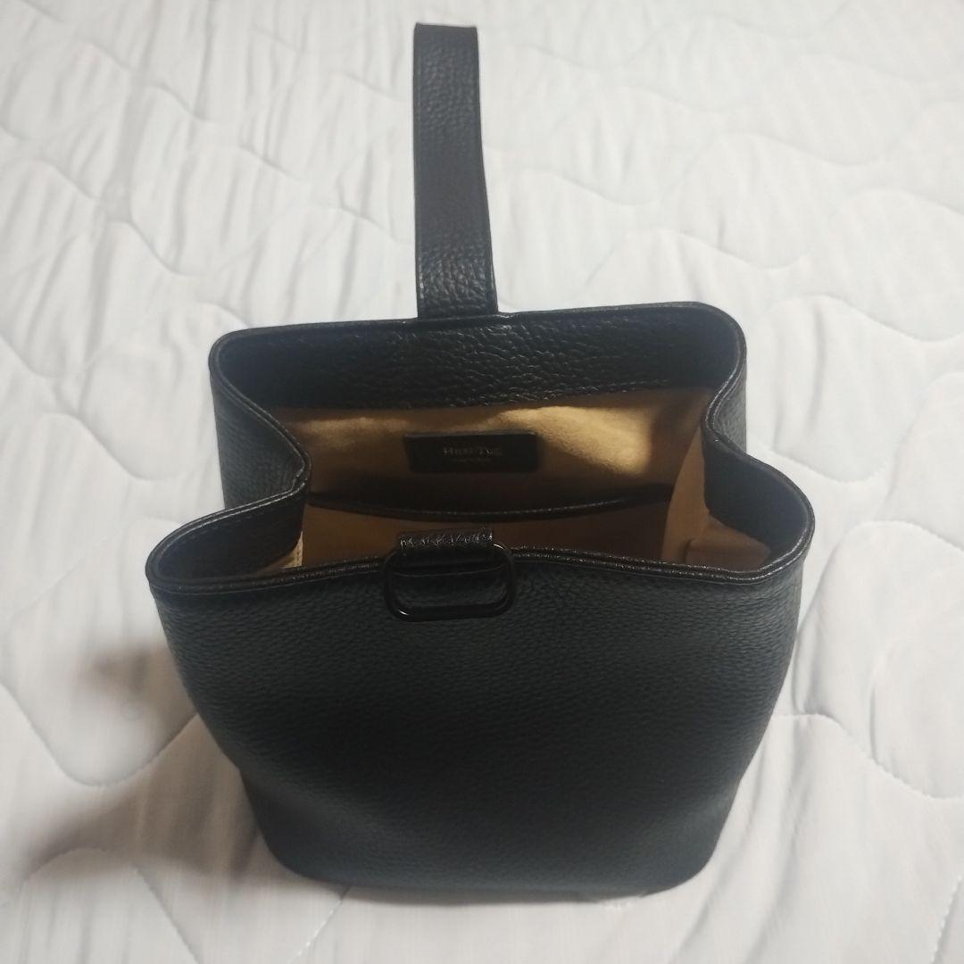 Hushtug巾着レザーバッグ　美品