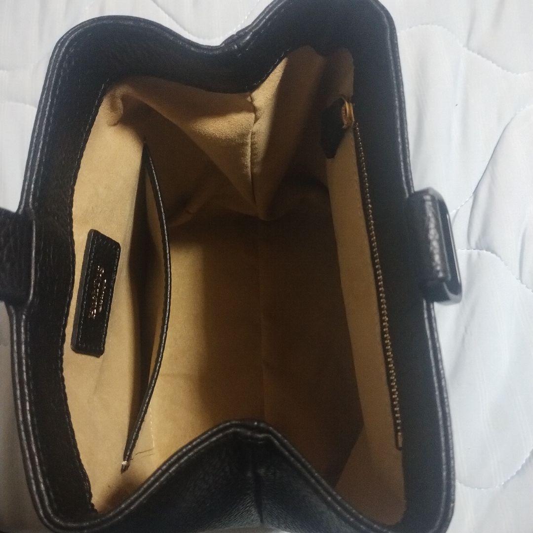 Hushtug巾着レザーバッグ　美品