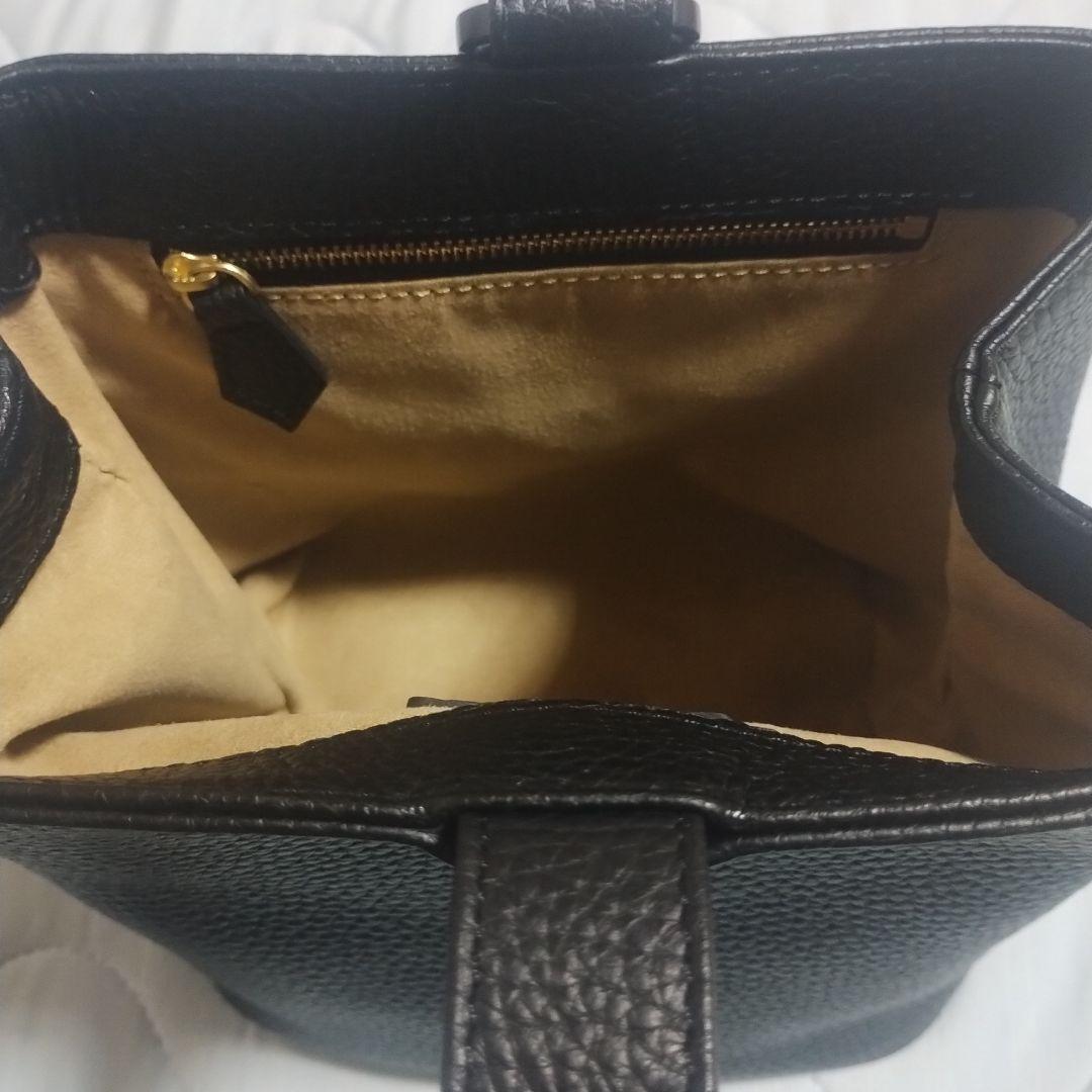 Hushtug巾着レザーバッグ　美品