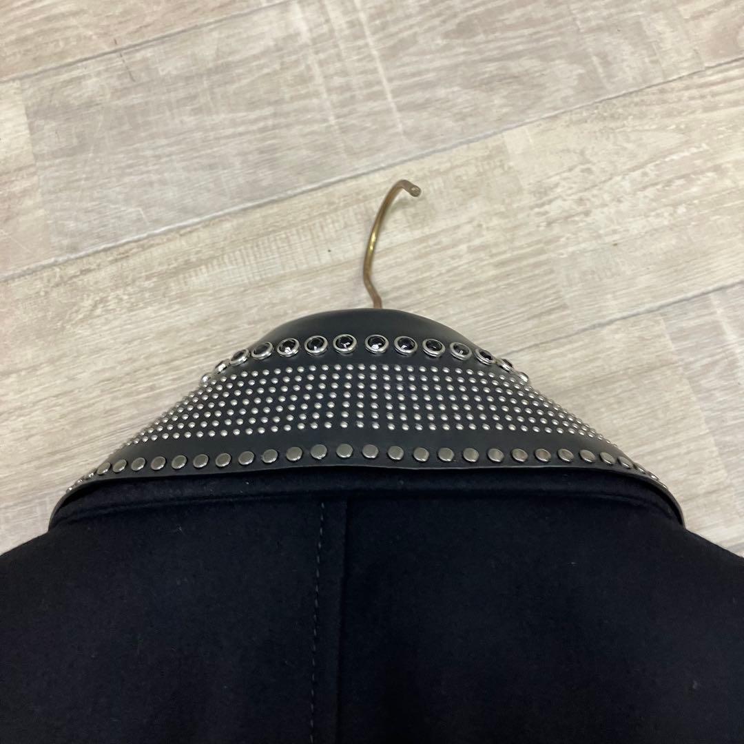 ウ*ラ様 VALENTINOヴァレンティノ　pコート　ピーコート　スタッズ　レザ