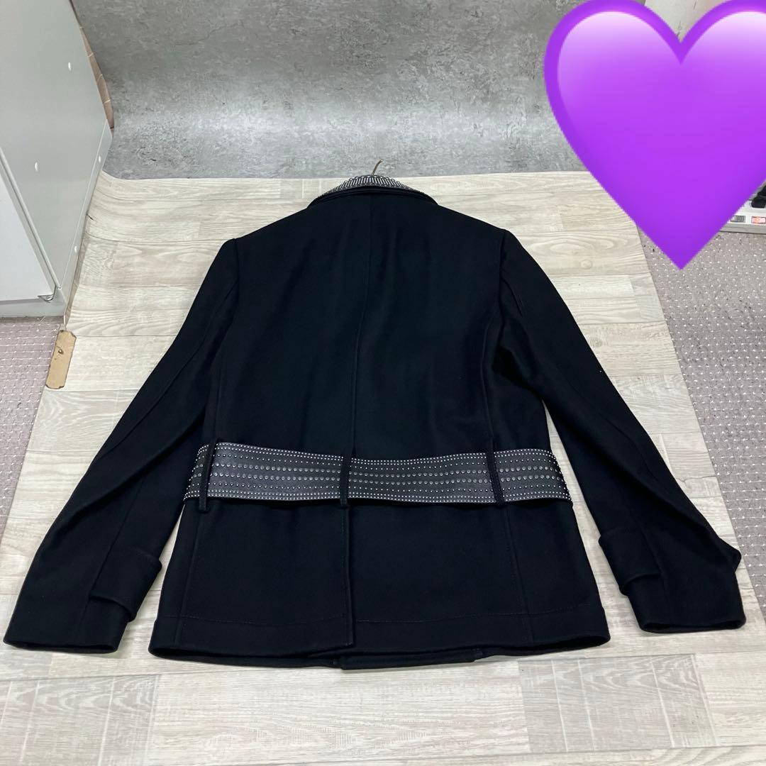 ウ*ラ様 VALENTINOヴァレンティノ　pコート　ピーコート　スタッズ　レザ