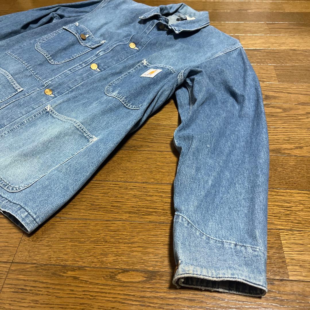 Carhartt カーハート USA製 デニムカバーオール チョアコート 42