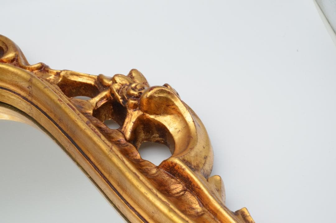 アンティーク調 ゴールドフレーム ミラー 壁掛け鏡 バロックスタイル