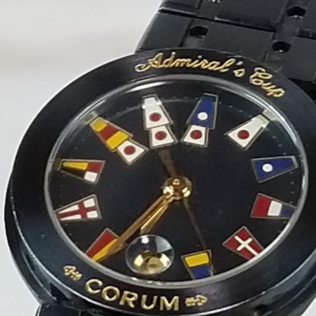 【電池新品】稼働品 コルム アドミラルズカップ V52 クォーツ デイト