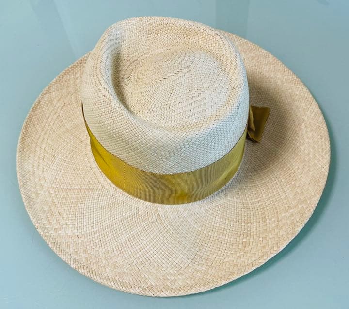 ボルサリーノ　麦わら帽子 ストローハット