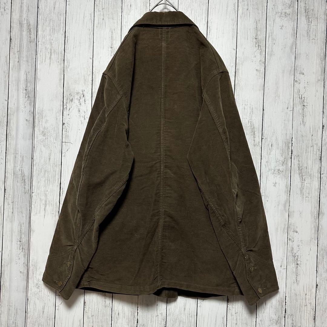 【Lee☆リー☆91-J】カバーオール☆ベロア生地☆ロコジャケット☆L〜XL 茶
