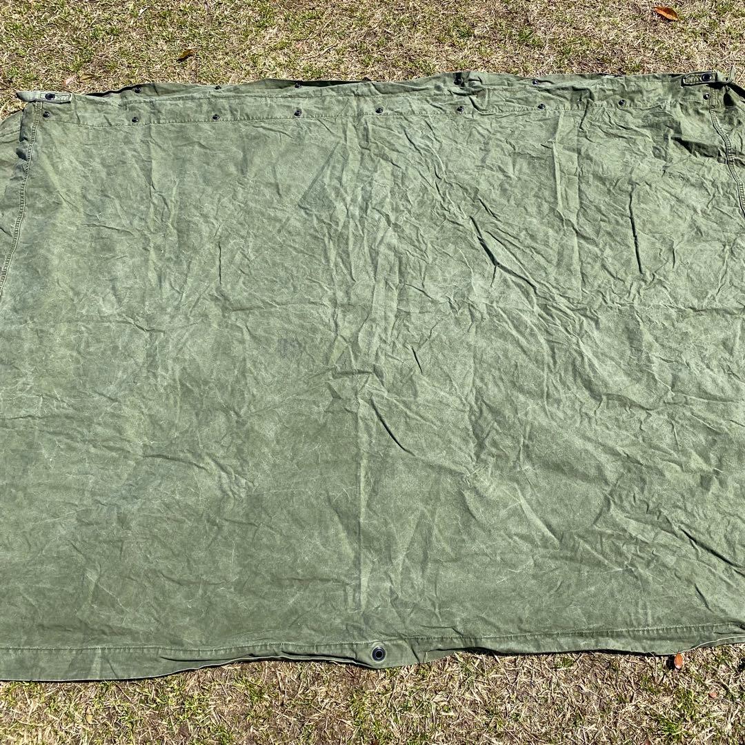 w*y様 USパップテント⑤　アメリカ軍　軍幕　ハーフシェルター２枚　ポール・ペ