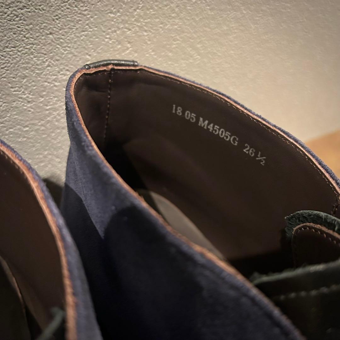 マドラス ゴアテックス チャッカブーツ 26.5cm 黒 紺 本革 M4505G