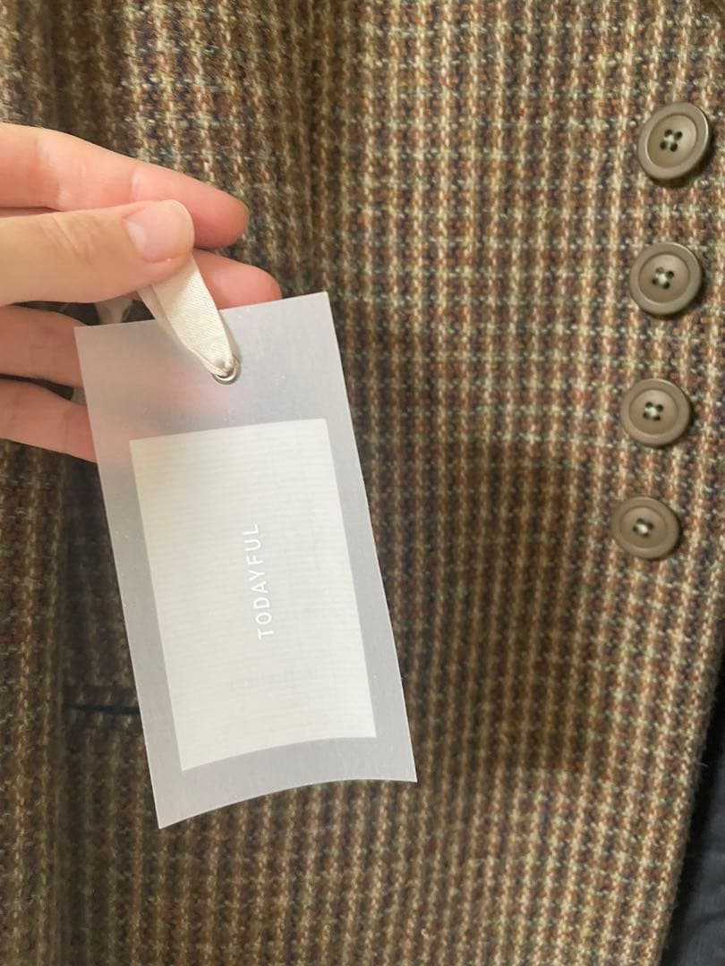 【お値下げ】todayful Wool100% Check Jacket