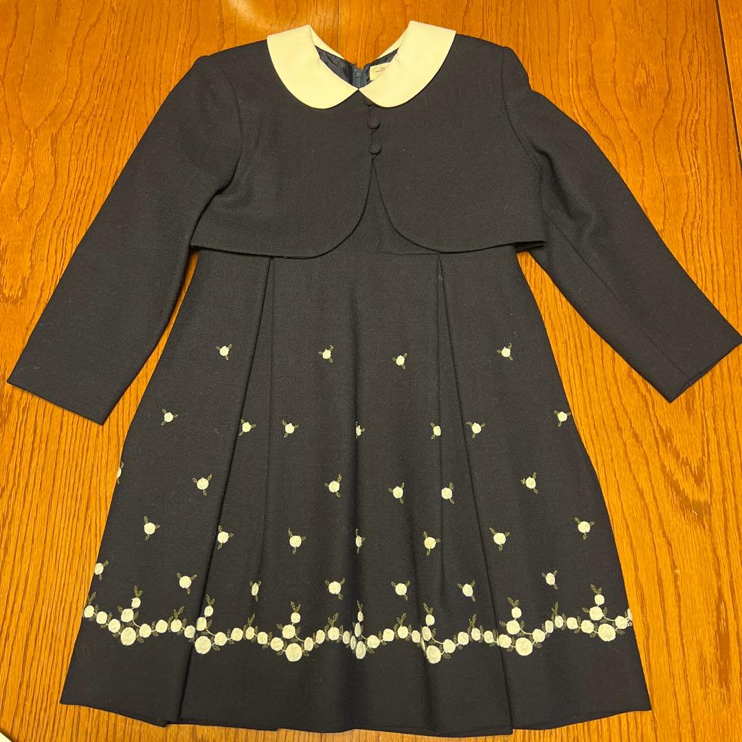 新品同様❗️ミルフィーユワンピ&ボレロ　ファミリア