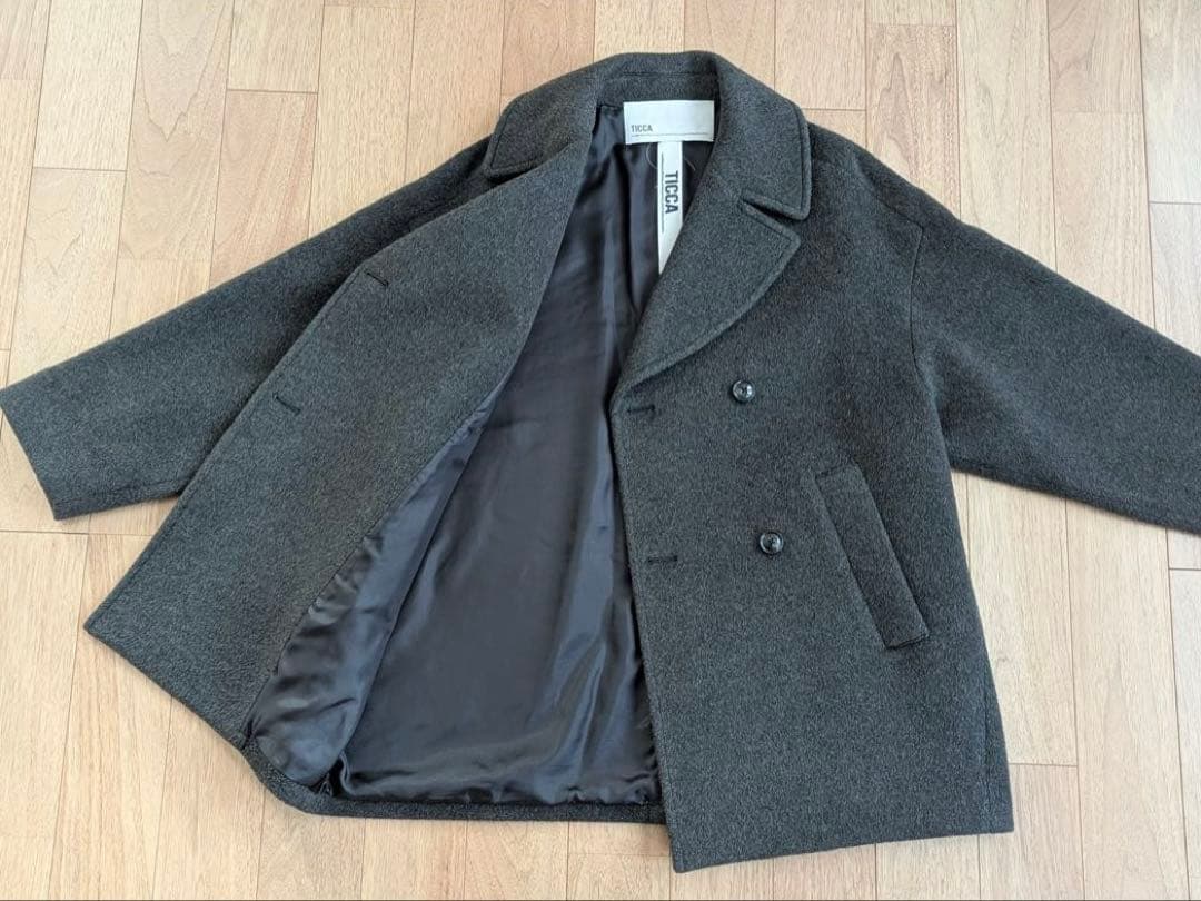 TICCA 24AW ピーコート チャコールグレー