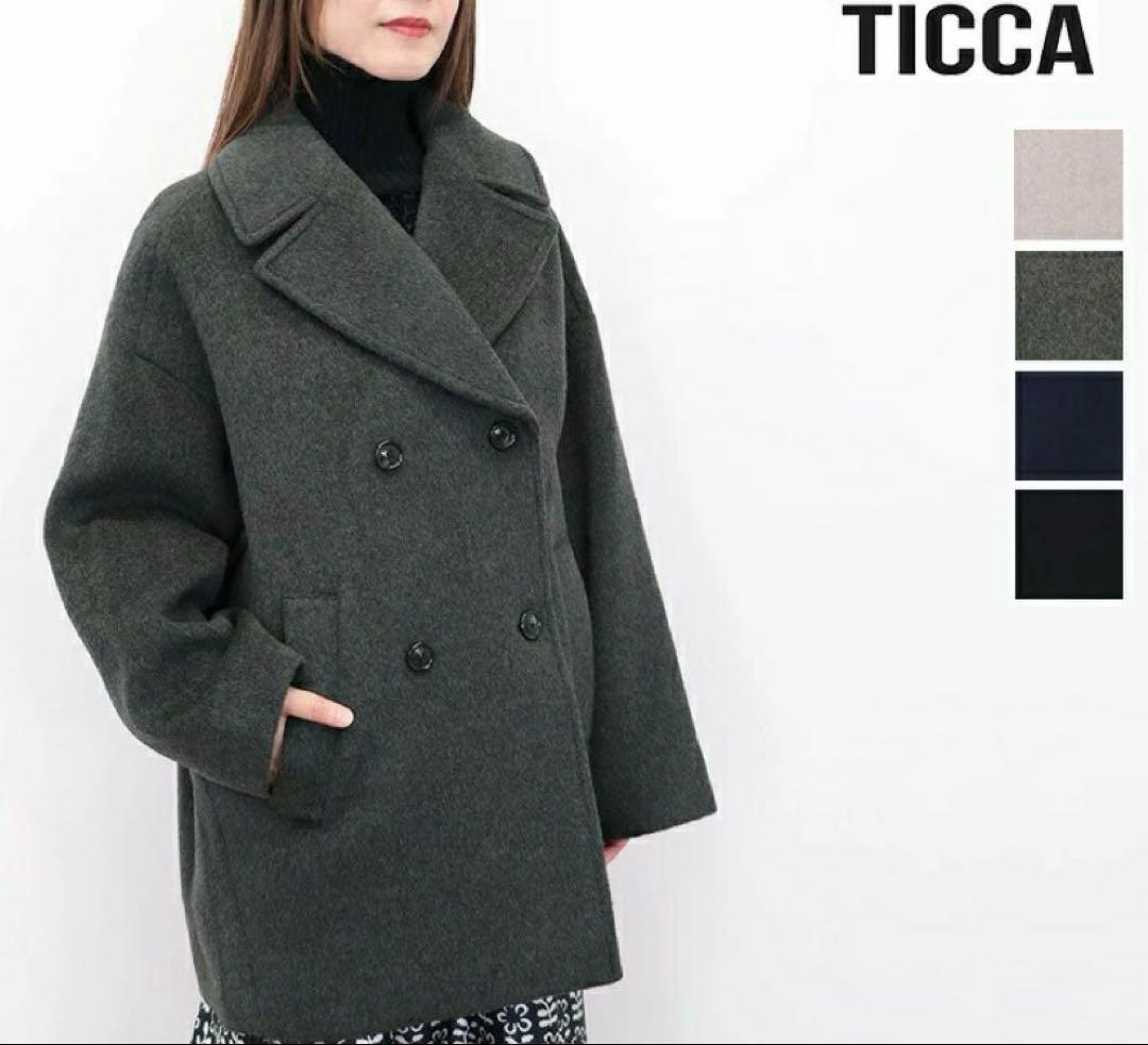 TICCA 24AW ピーコート チャコールグレー