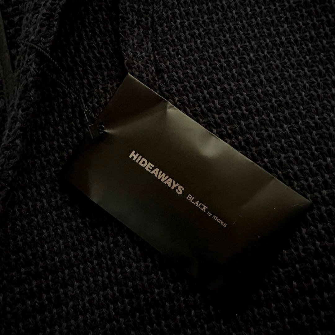 ★新品未使用 Lサイズ★ NICOLE ニット テーラード チンストラップ 紺