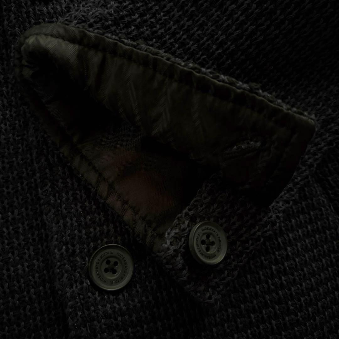 ★新品未使用 Lサイズ★ NICOLE ニット テーラード チンストラップ 紺