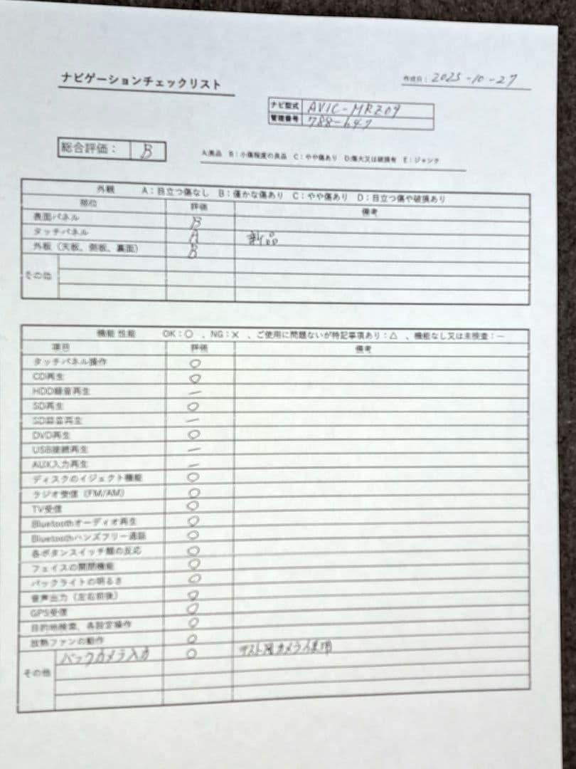 タッチ新品◆Carrozzeria MRZ09 BT・DVD・地デジ◆動作良好