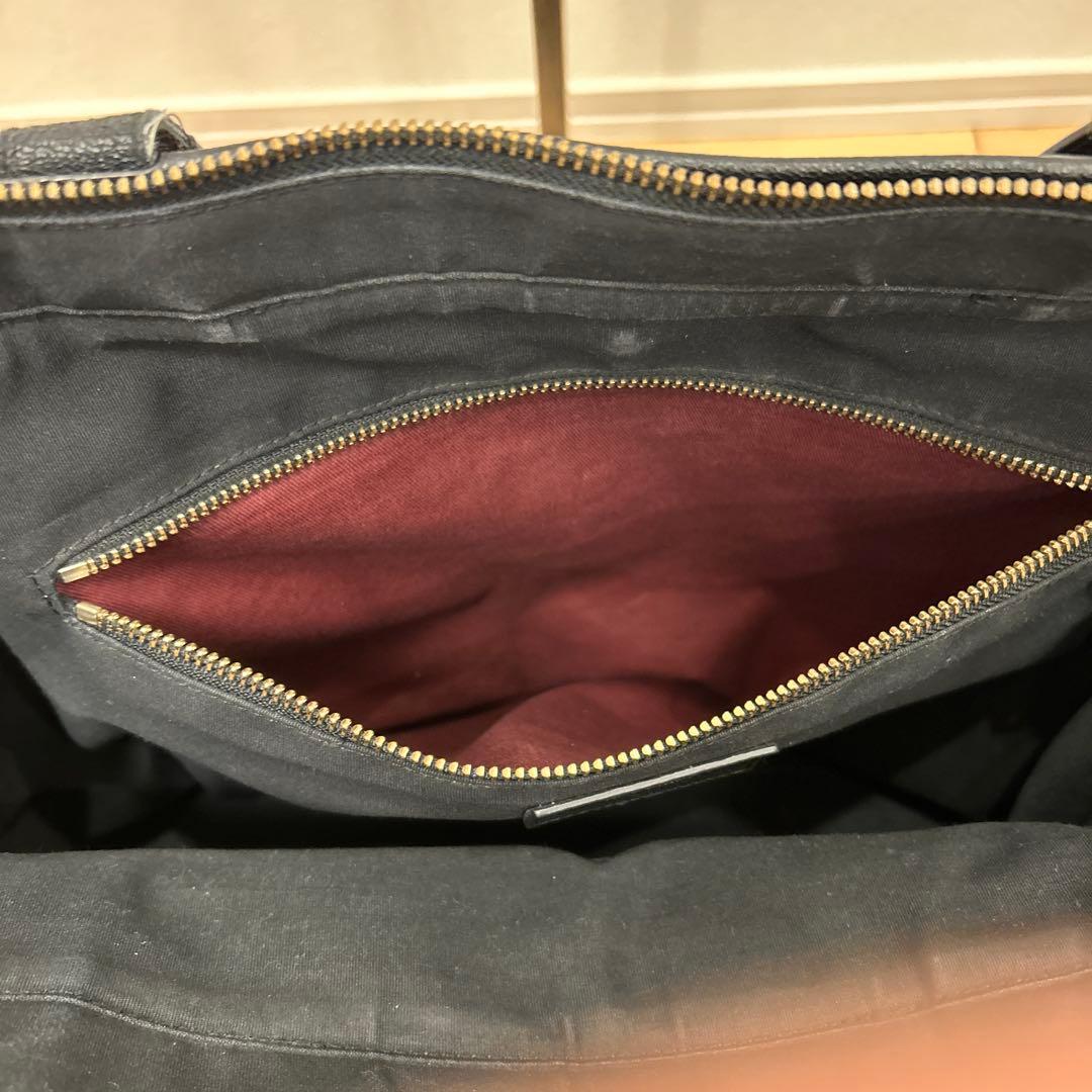 ポールスミス シグネチャー ジップストライプ トートバッグ 肩掛け 黒