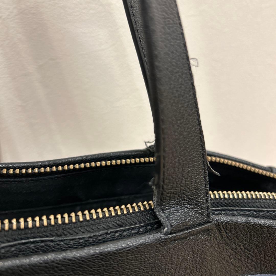 ポールスミス シグネチャー ジップストライプ トートバッグ 肩掛け 黒