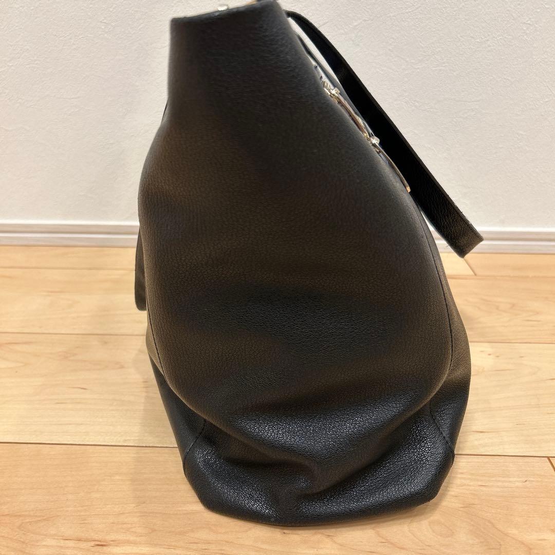 ポールスミス シグネチャー ジップストライプ トートバッグ 肩掛け 黒