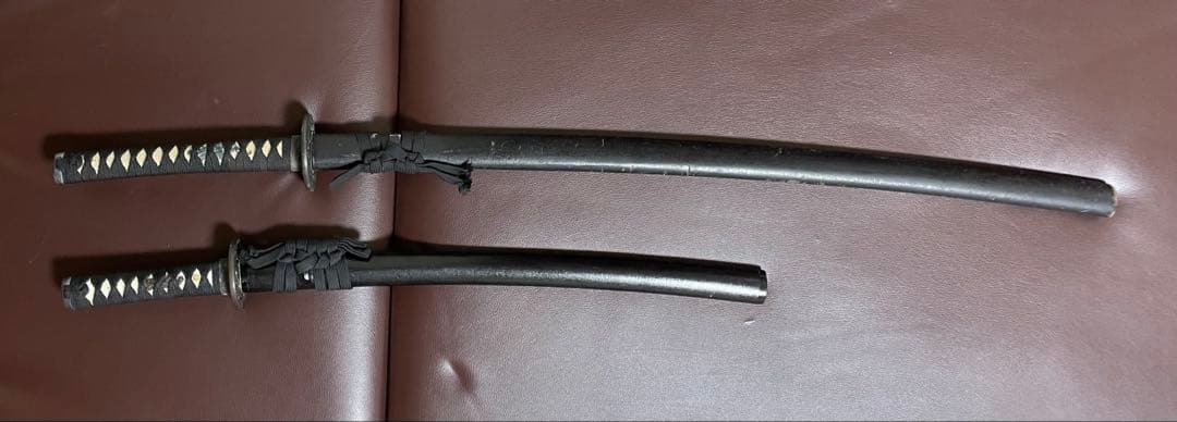 模造刀　居合刀　刀掛け　螺鈿　武具　v311